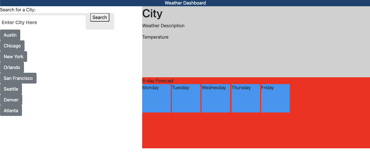 GitHub - CreativeMellani/Challenge_6_Weather-Dashboard: weather ...
