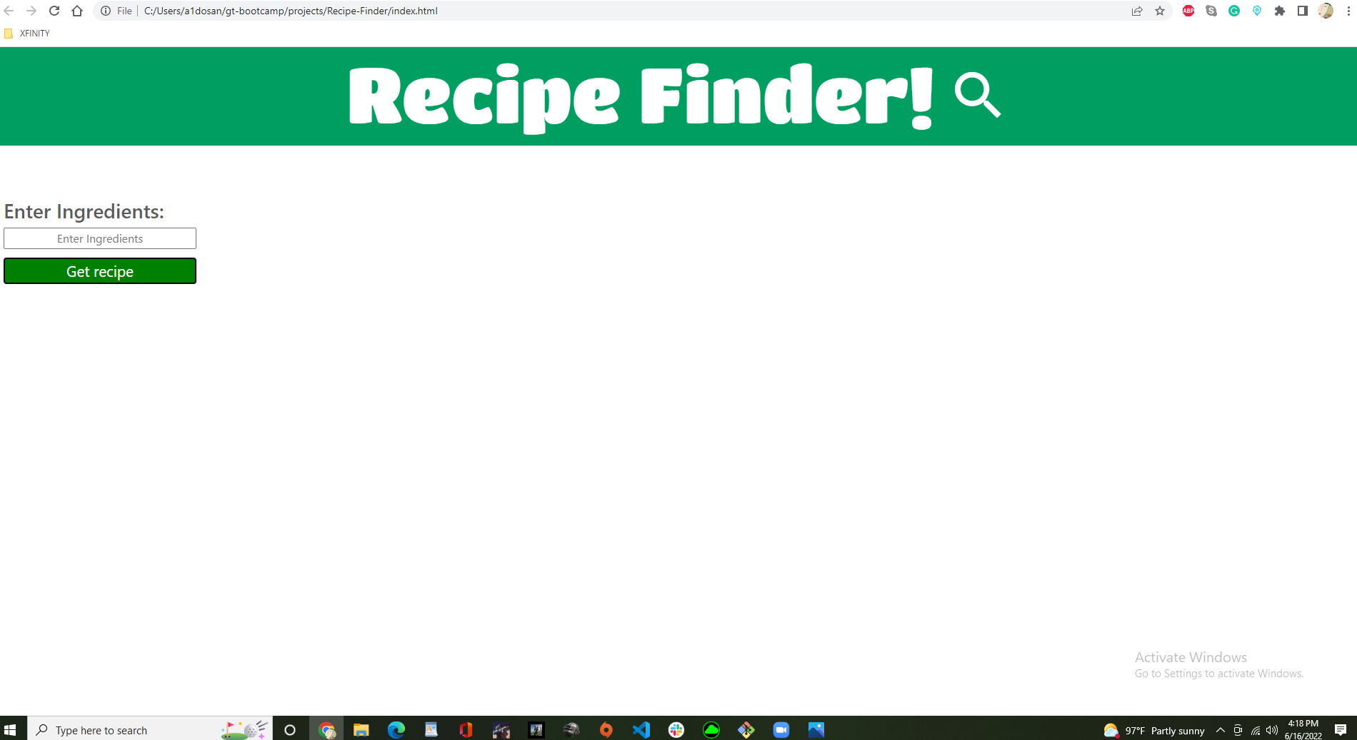 GitHub - jgislaszapata/Recipe-Finder: First group assignment for GT ...