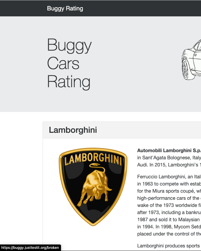 GitHub - 150322/buggycarsrating: Buggy Rating allows users to view and ...