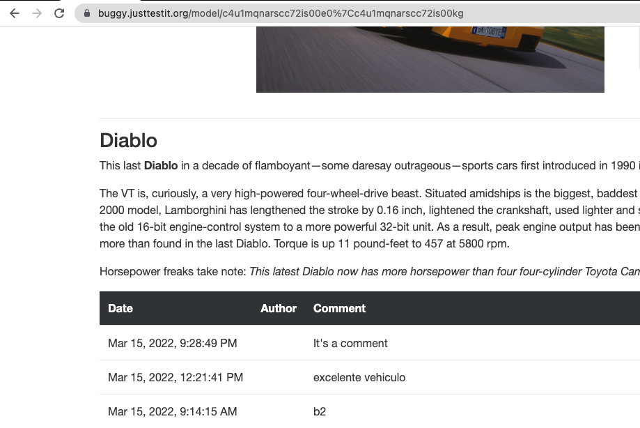 GitHub - 150322/buggycarsrating: Buggy Rating allows users to view and ...