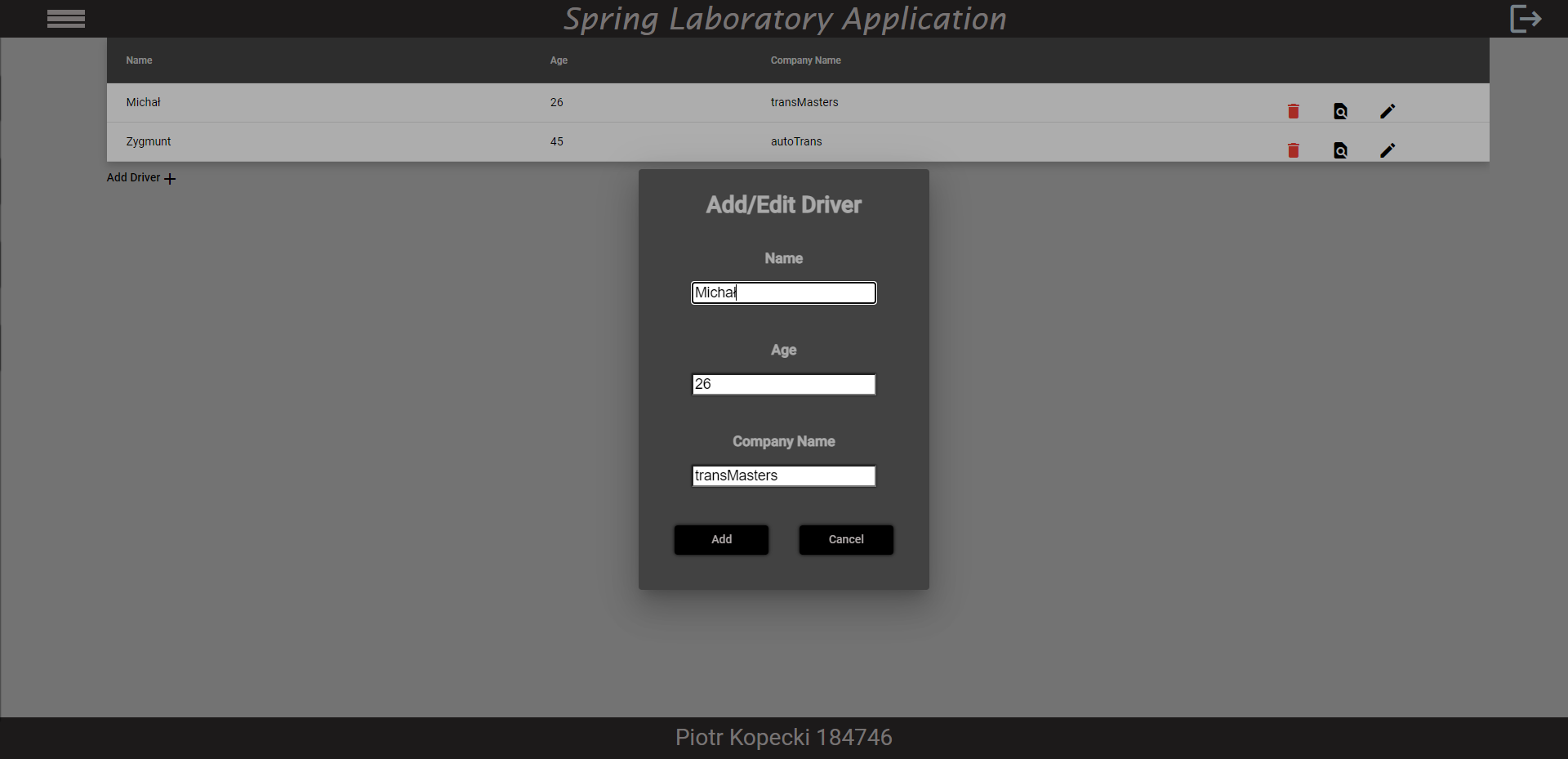 GitHub - PiotrKopecki/AngularLaboratoryUI: UI for spring laboratory