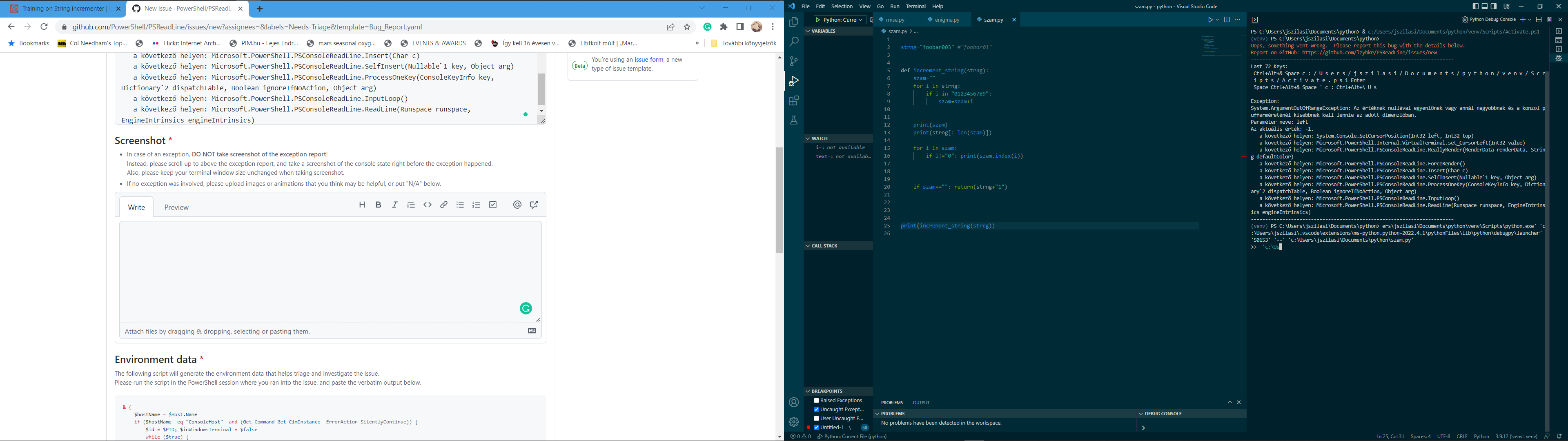PYTHON IDE VSC problem · Issue #3299 · PowerShell/PSReadLine · GitHub