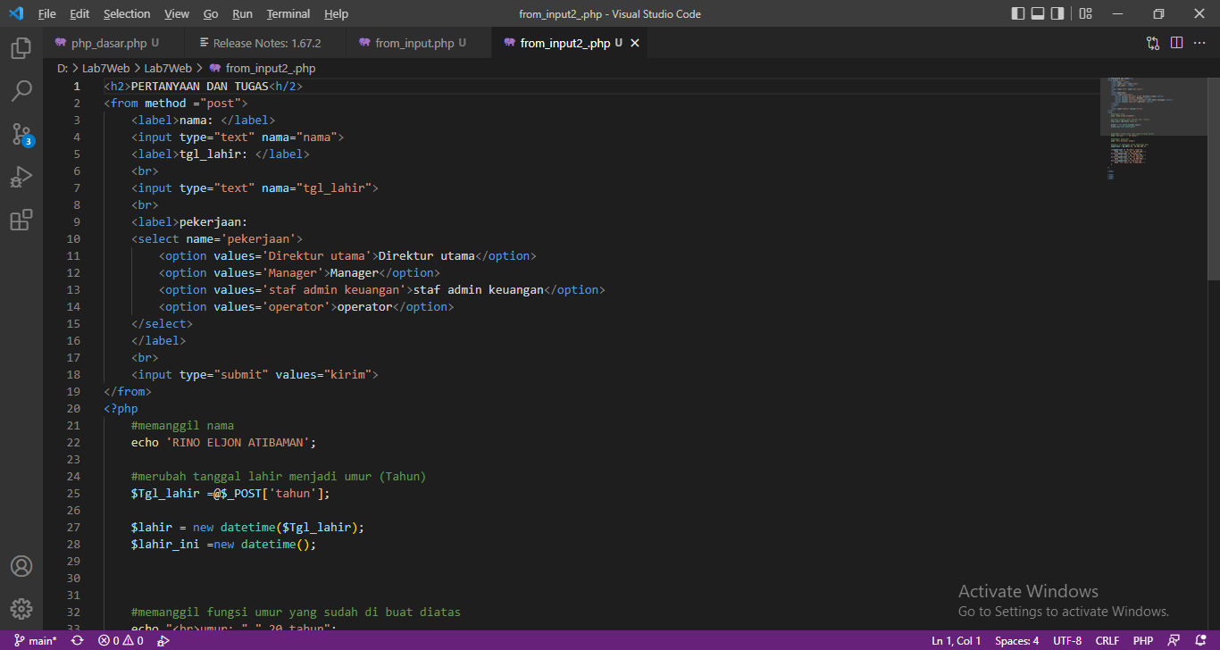 GitHub - rinoatibaman/Lab7Web