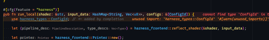 Import completion inserts a local use statement for function parameters ...