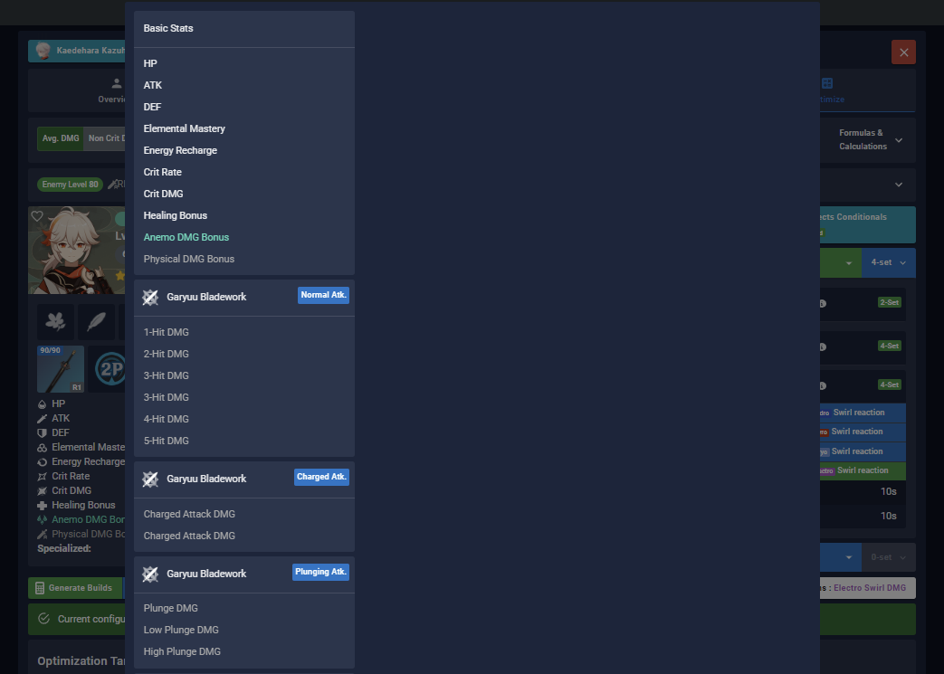 Bug Optimization Target Popup Is Only One Column Issue 409 Frzyc