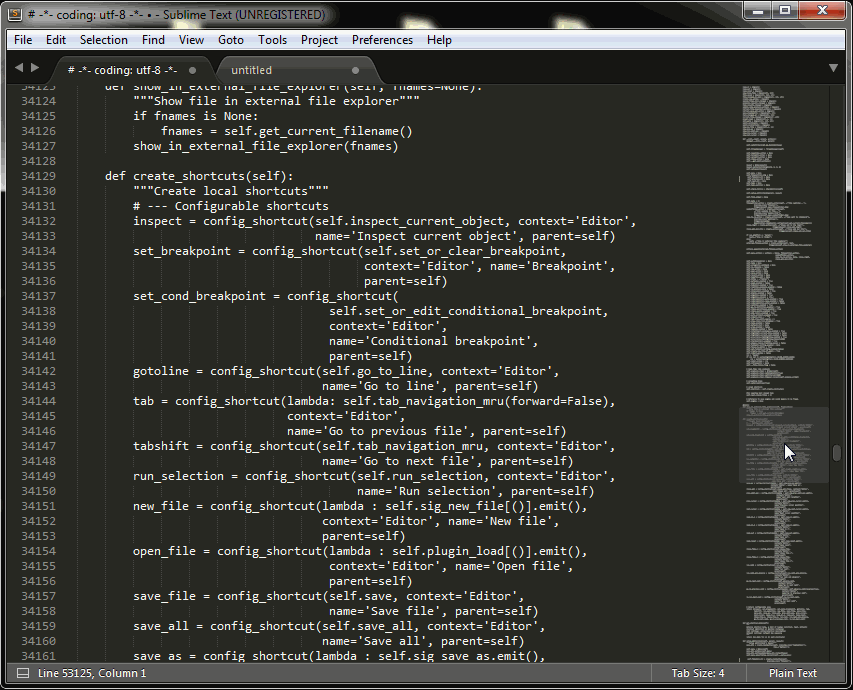 There are two scroll bars in the Editor · Issue 5085 · spyderide
