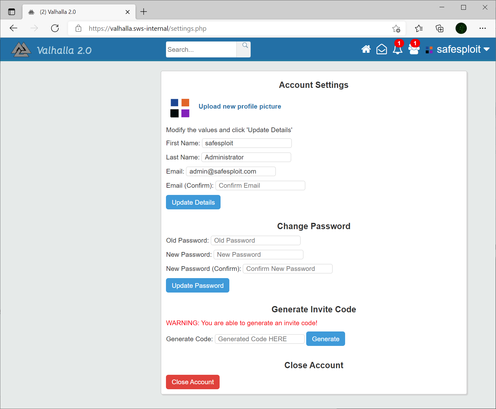 GitHub - safesploit/valhalla2: Valhalla is a full scale social media ...