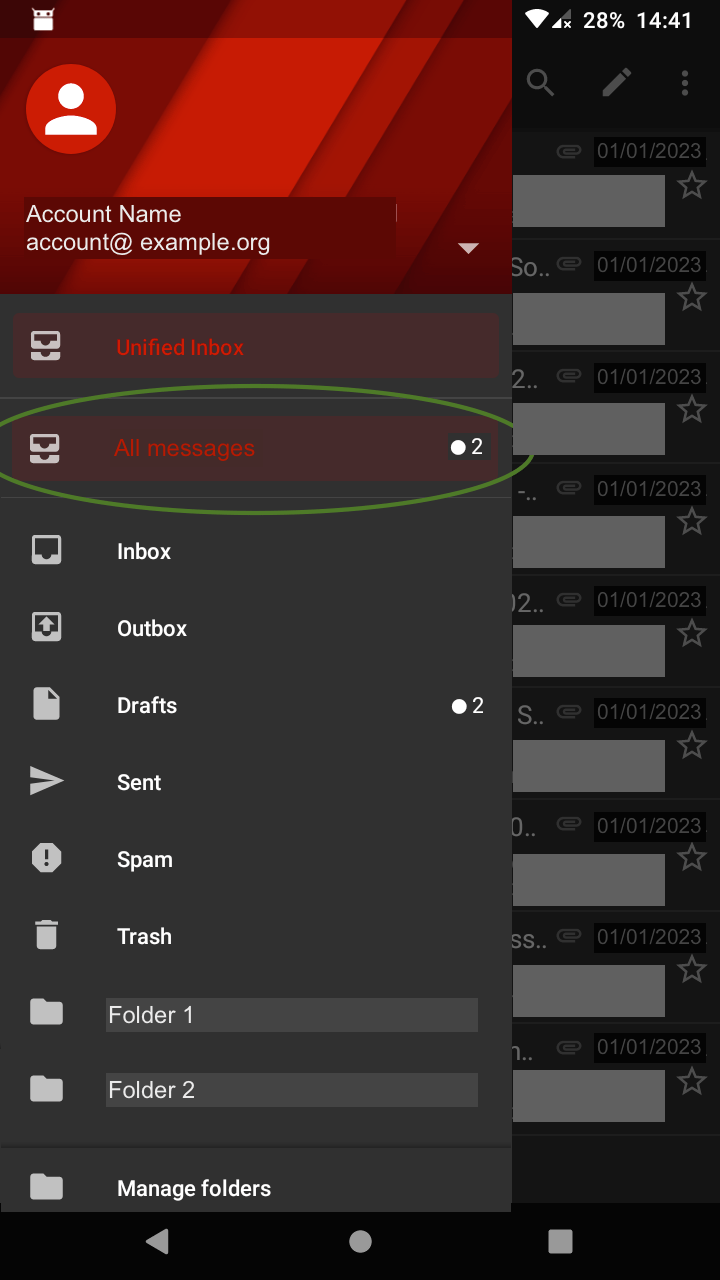 Screenshot K-9 - All messages folder v6 400 - feature request