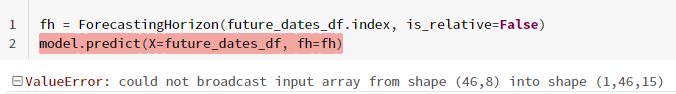 [BUG] `predict` raises error in `TransformedTargetForecaster` pipeline ...