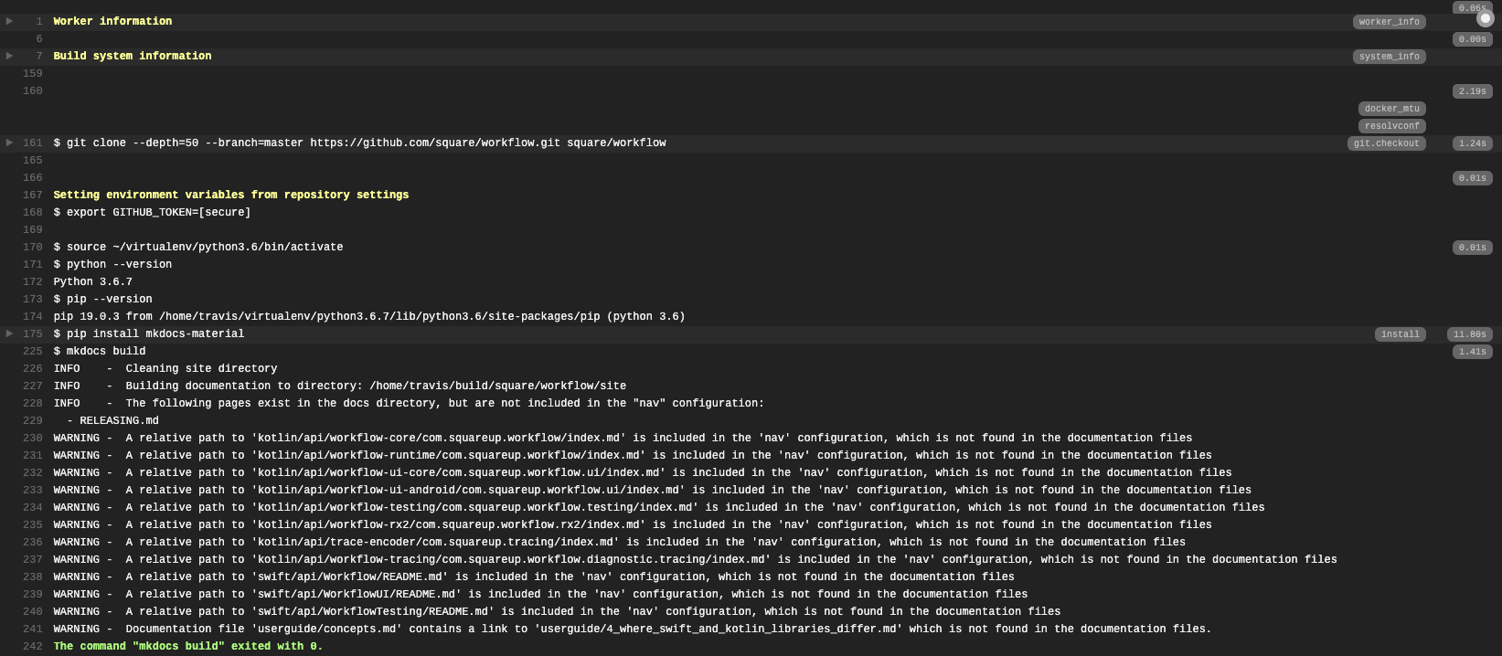 Static site CI shard is broken · Issue #951 · square/workflow · GitHub