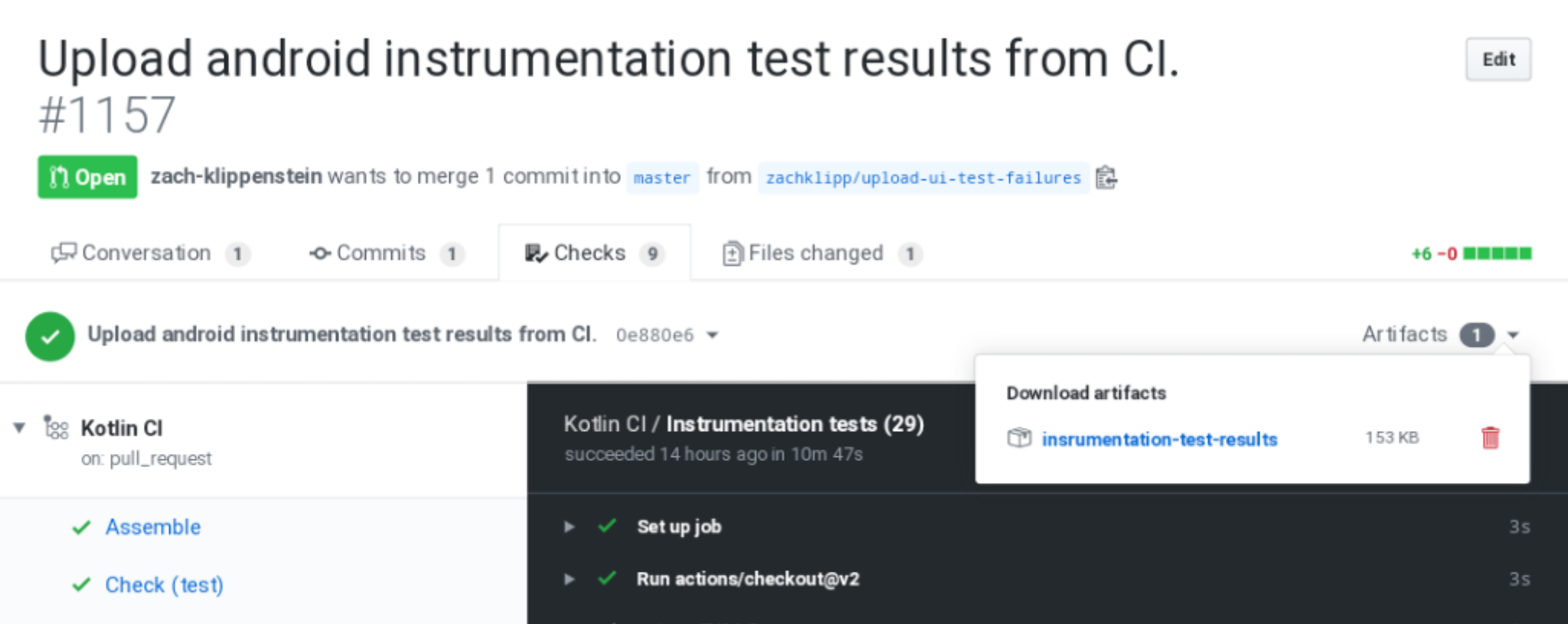 Upload android instrumentation test results from CI. by zach ...