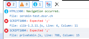 IE11 errors
