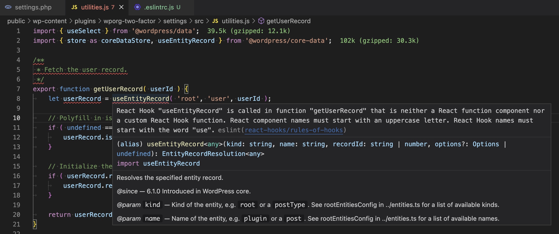 JS code quality with eslint · Issue #137 · WordPress/wporg-two-factor ...