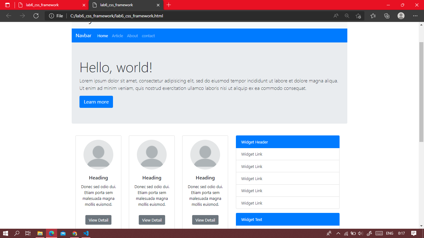Lab Csss GitHub - fauzanmaulana1/Lab_css_framework