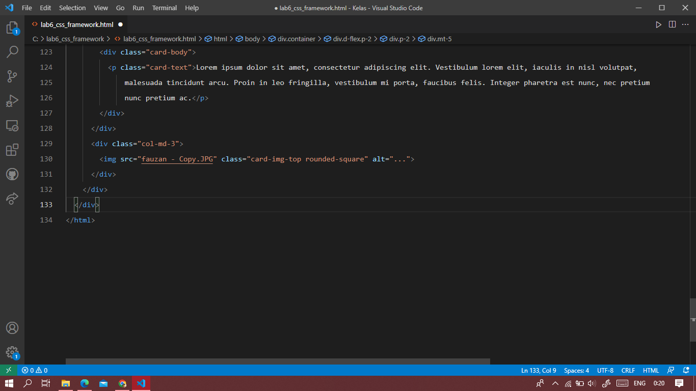 Lab Csss GitHub - fauzanmaulana1/Lab_css_framework