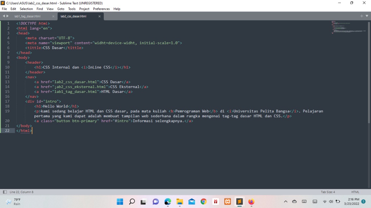 GitHub - DaniarSyifa/Lab2Web