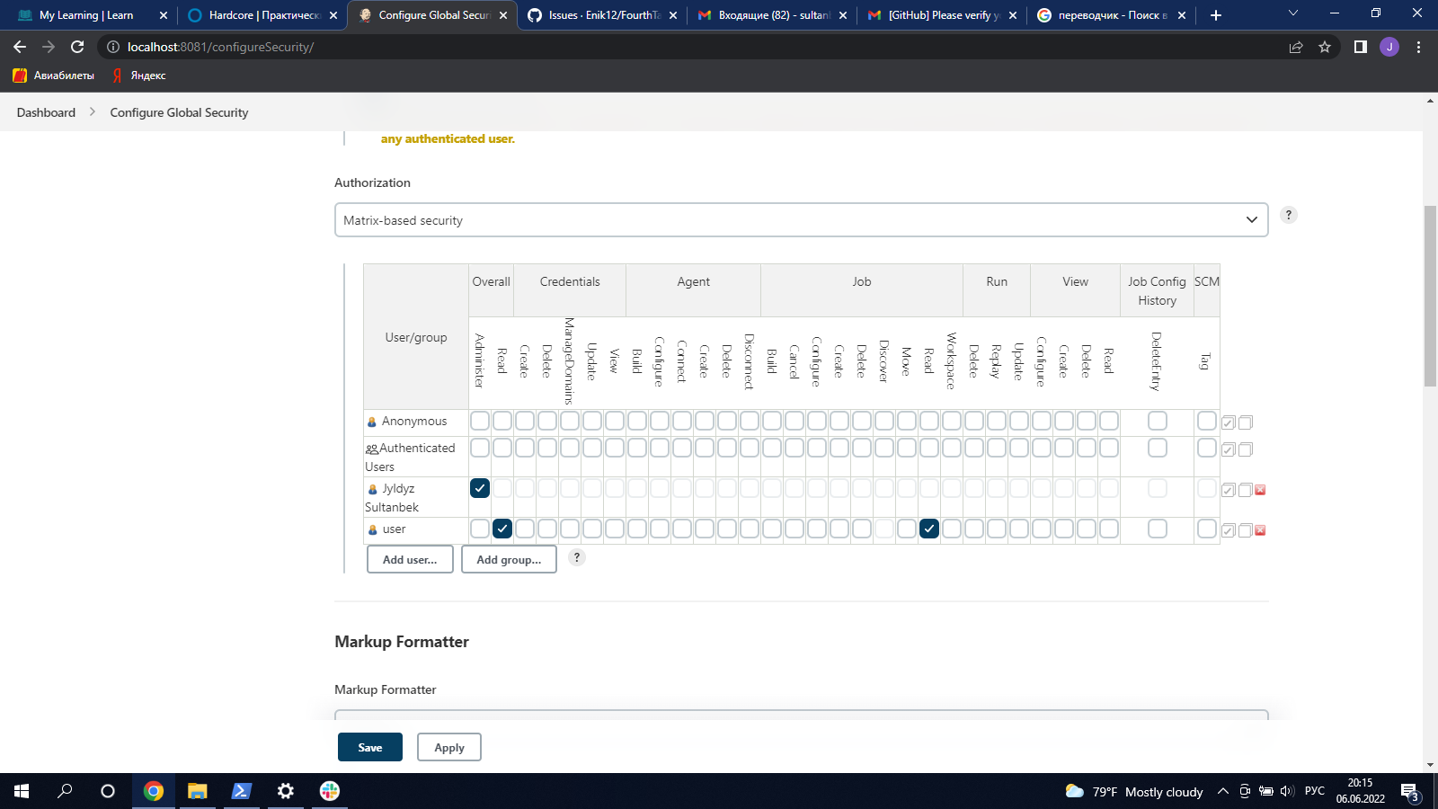 GitHub - Enik12/FourthTaskJenkins: Screenshots of the "Hardcore" task.