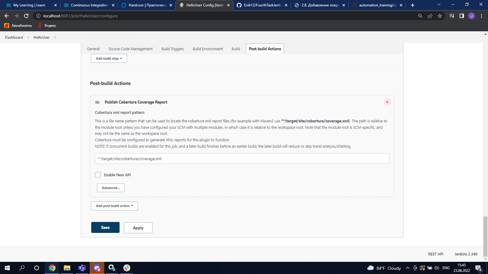GitHub - Enik12/FourthTaskJenkins: Screenshots of the "Hardcore" task.