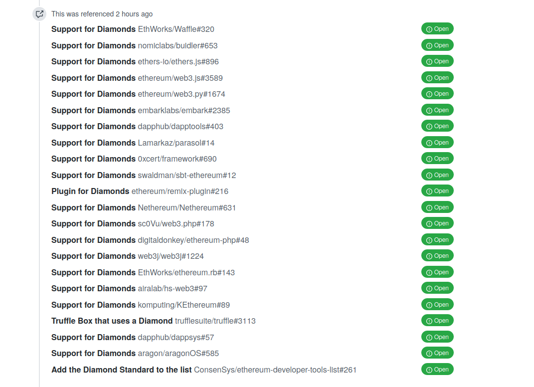 Support for Diamonds · Issue #403 · dapphub/dapptools · GitHub