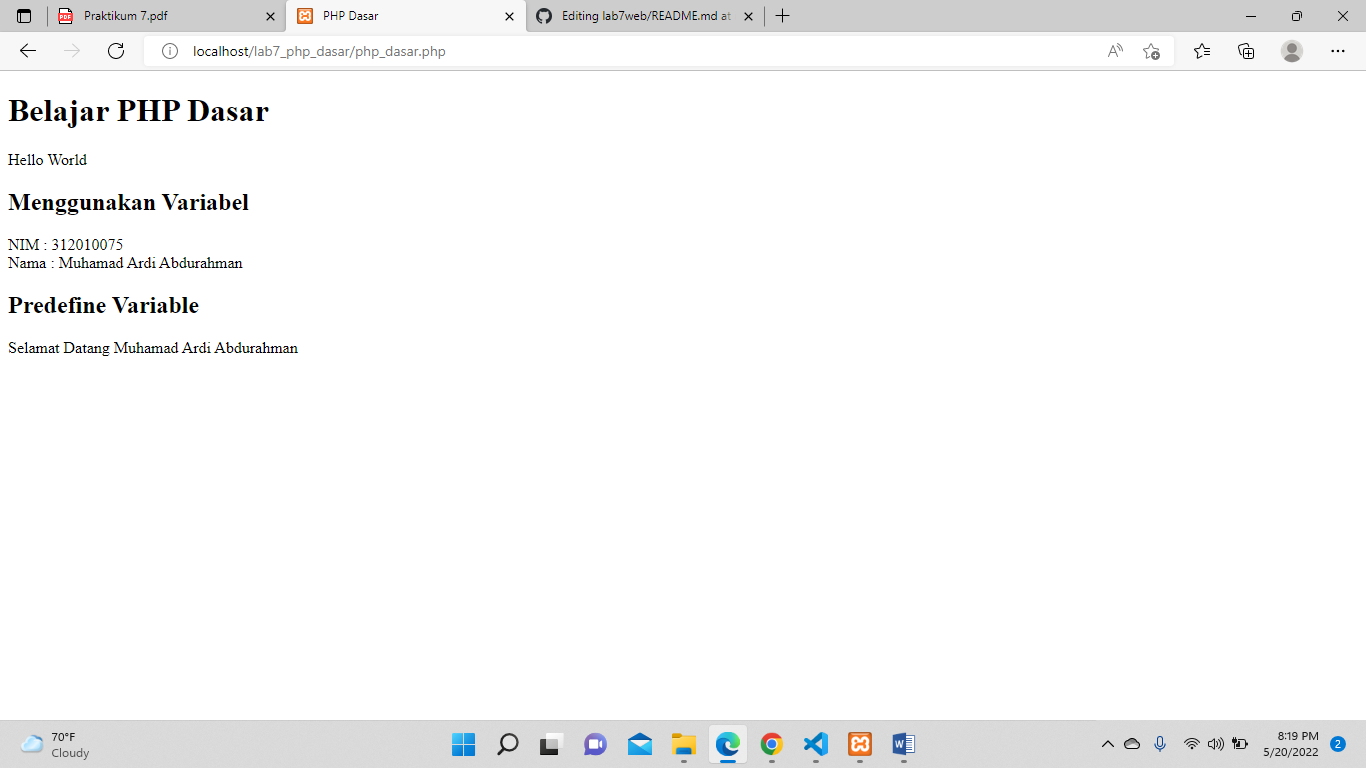 GitHub - ArdiAbdurrahman/lab7web