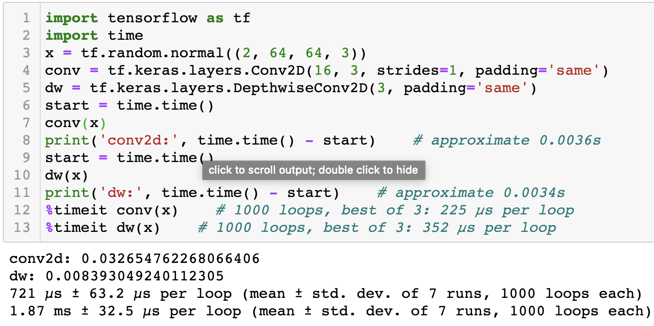 `DepthwiseConv2D` is no faster than `Conv2D` · Issue #42172 ...
