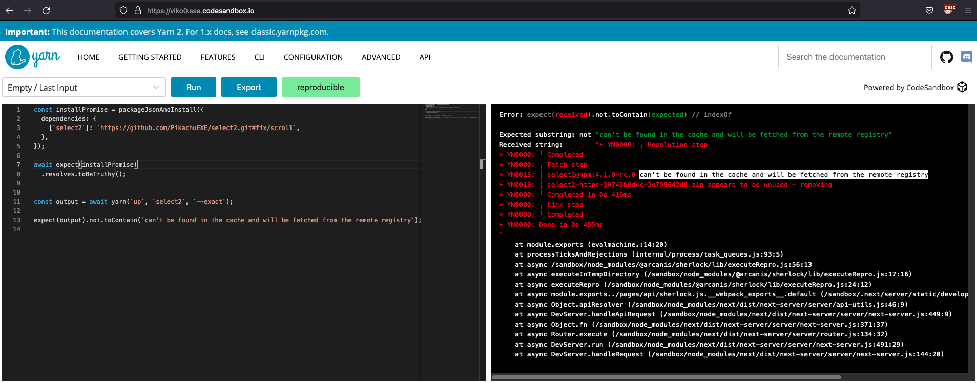 [Bug?] `yarn up` updates a package pointing to a git repo branch