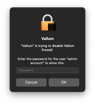 Vallum is trying to disable Vallum