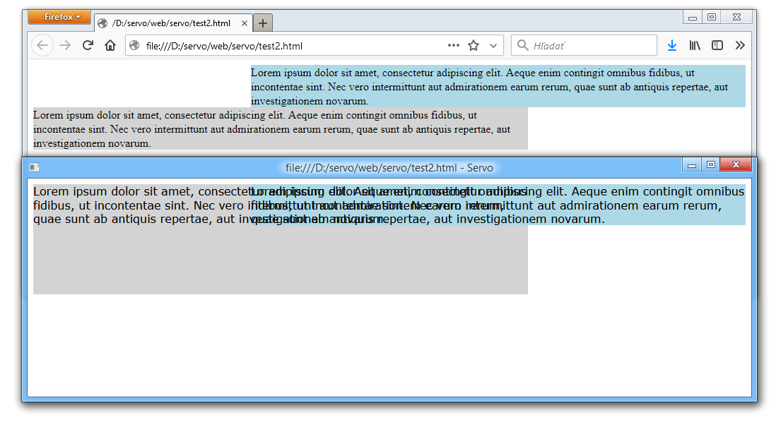 Float + overflowauto = messed up layout · Issue 19404 · servo/servo