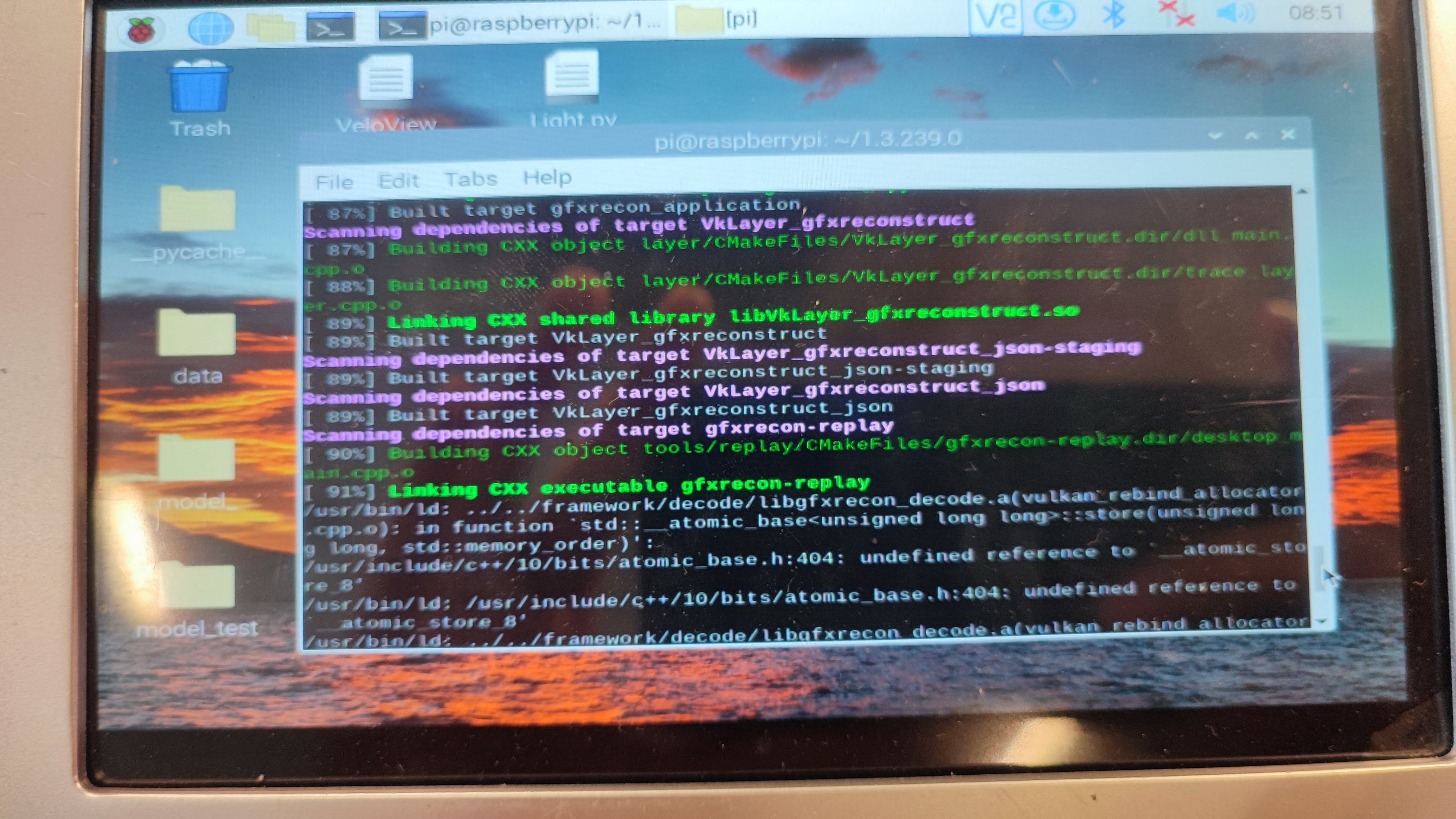 树莓派编译vulkan过程中，出现了gfxrecon-replay库的错误 · Issue #4571 · Tencent/ncnn · GitHub