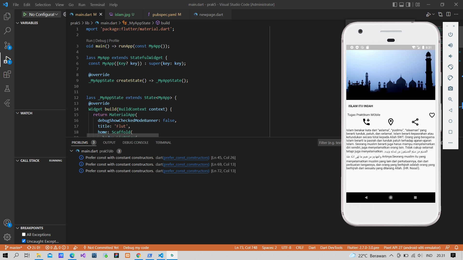 GitHub - Haniff27/tugashanifprakmobile: Muhammad Hanif_085020012