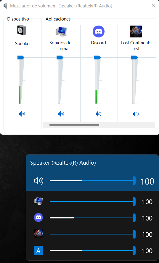 audiodg appears as a program in the volume mixer interface · Issue