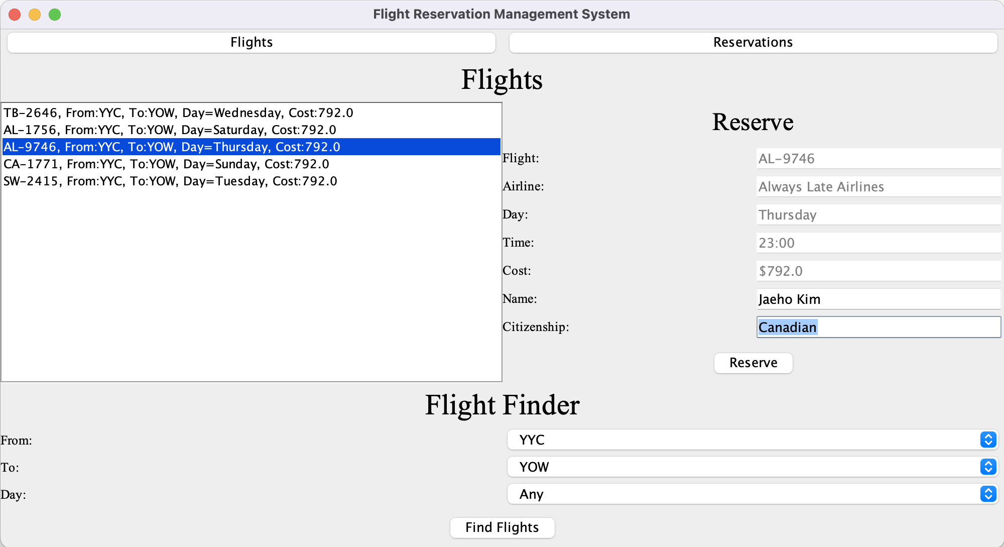 GitHub - jaehokimdev/Flight-Reservation-Management-System