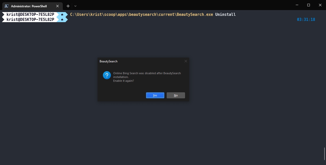 When will there be a silent uninstall switch issue 33 krlvm