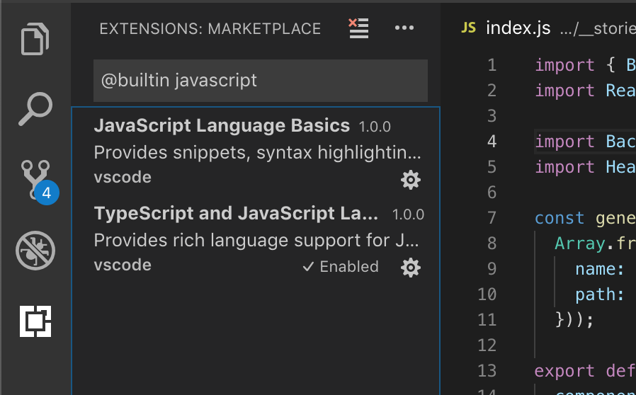 JavaScript built in features not working · Issue #68248 · microsoft ...