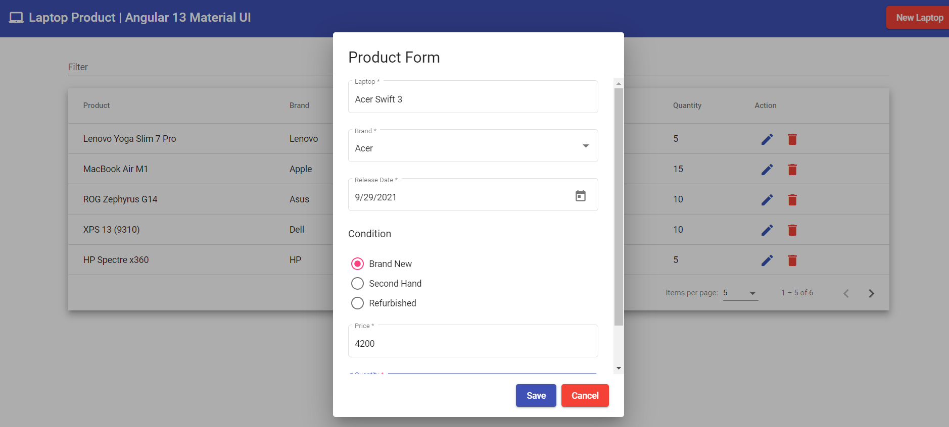 GitHub - Arkayanik/ProductRecordsApp: Product Records Application with ...