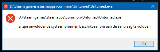 Unturned fails to load/crashes when trying to launch in [preview] 