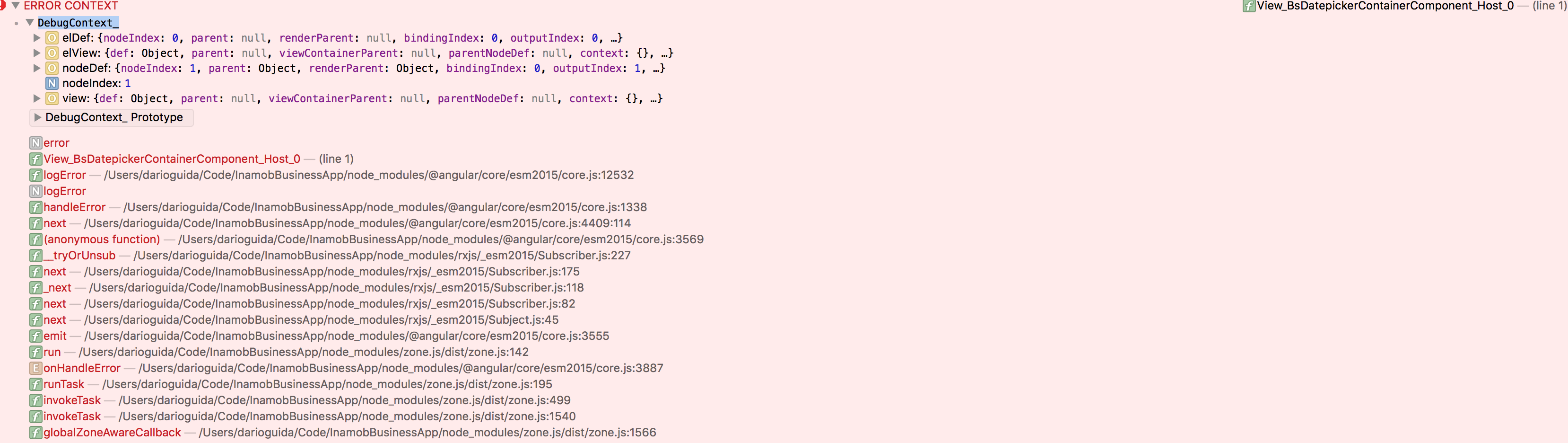 DataPicker throw these errors TypeError Cannot call a class