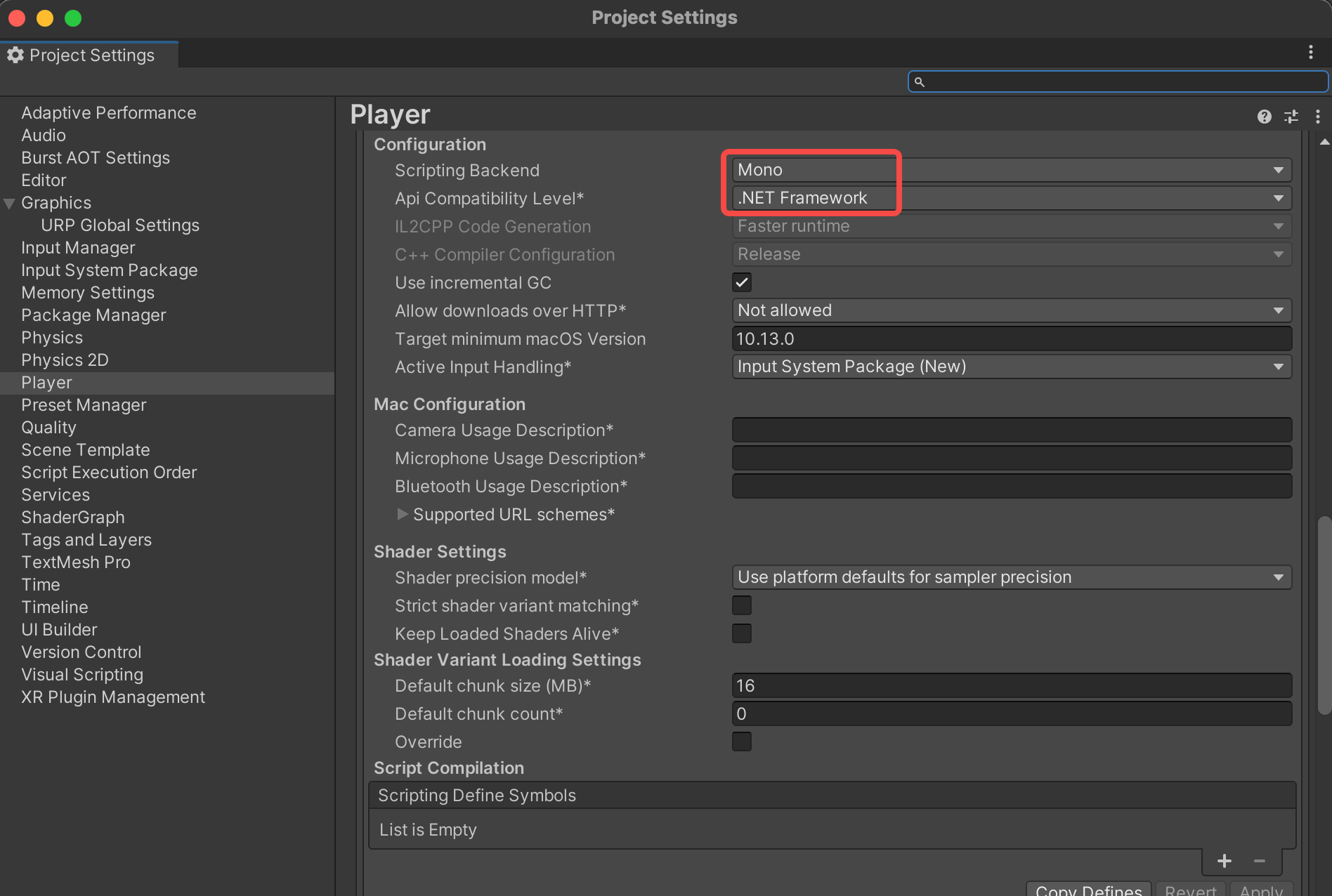 Unity assemblies targeting framework 4.7.1 fail to load on Mac