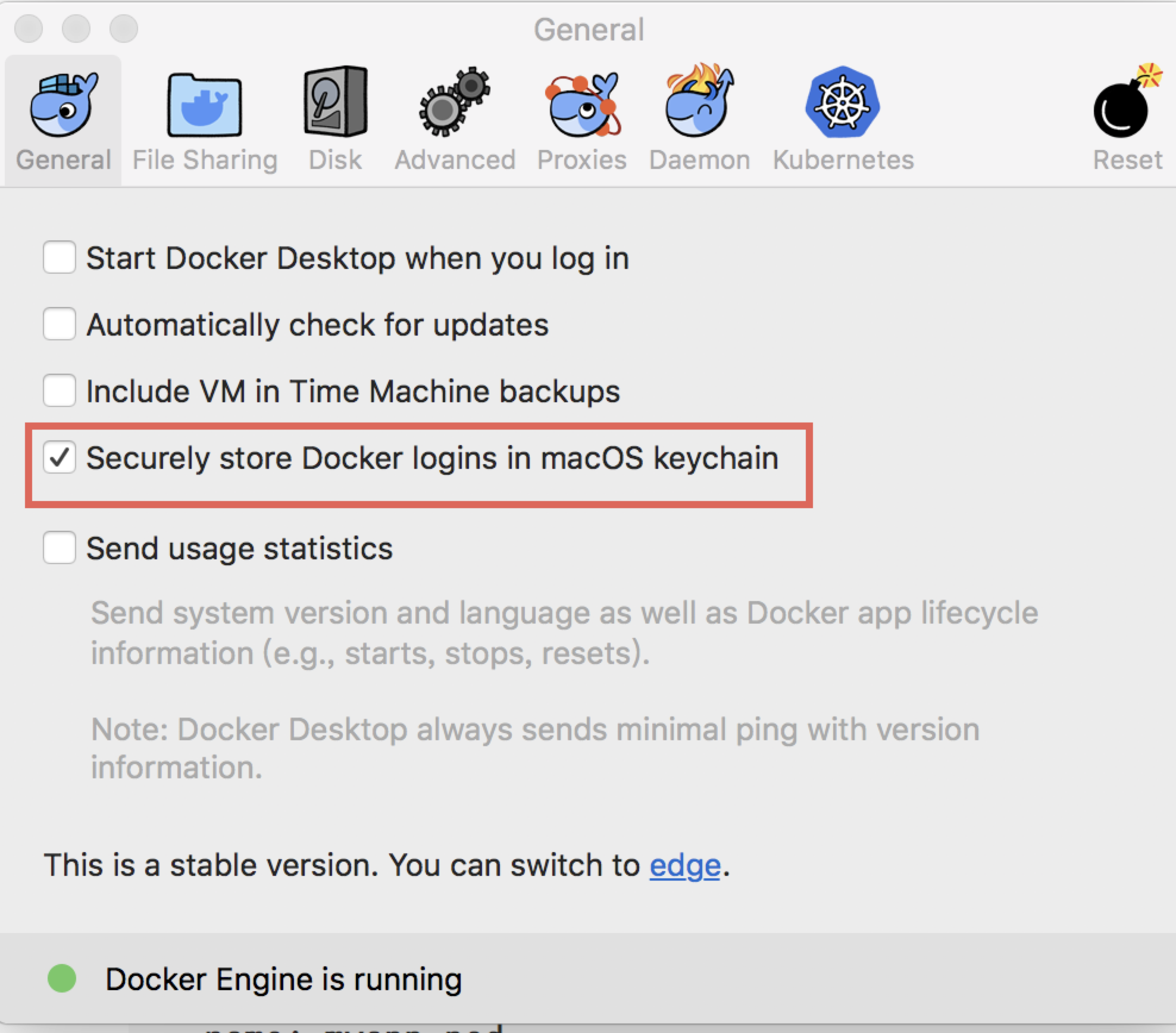 docker image for mac bash