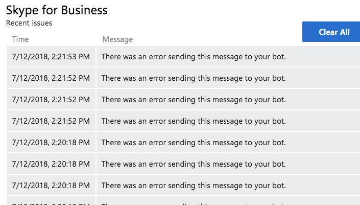 Skype for Business: Request does not reach server, "There was an error ...