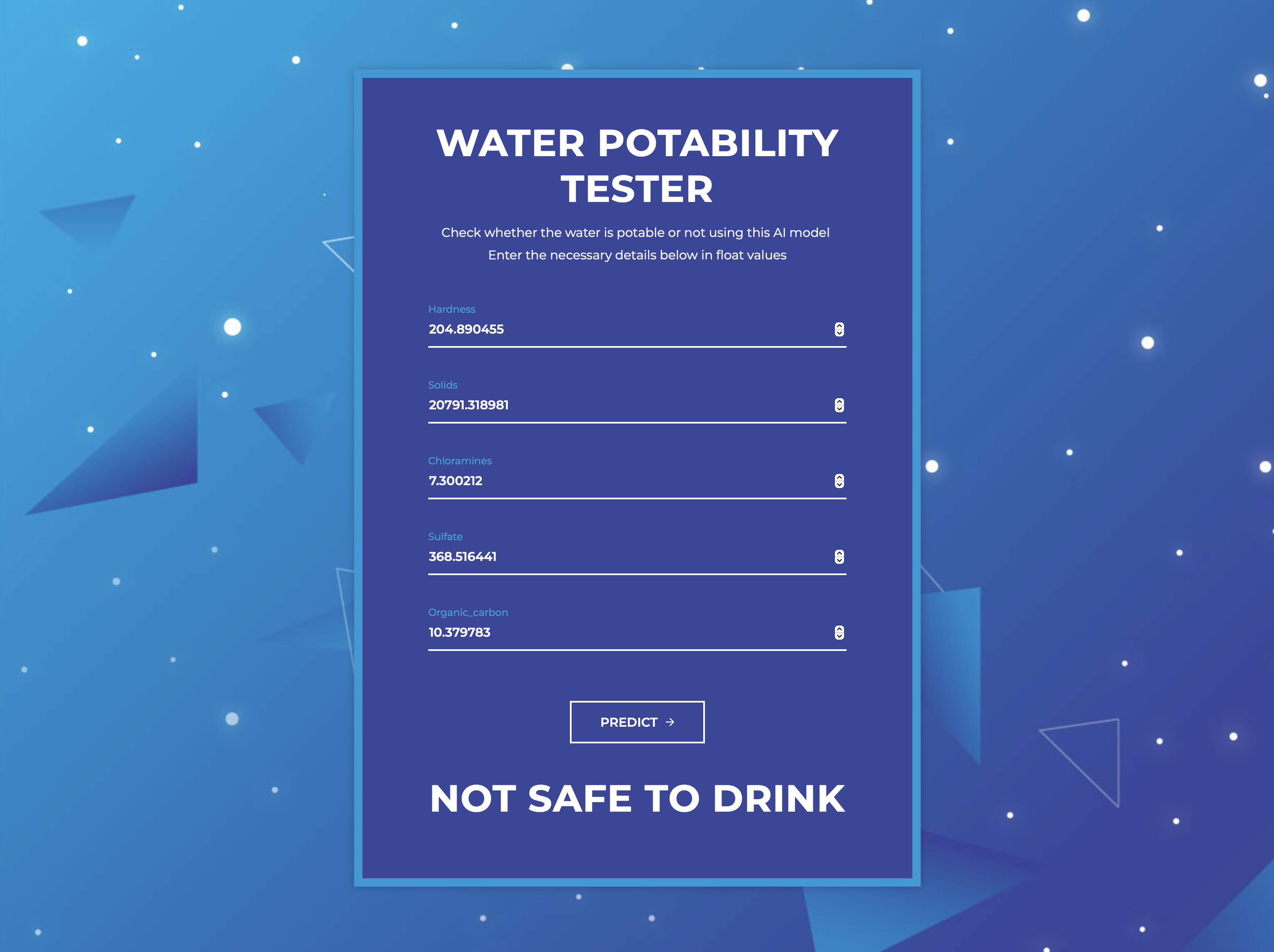 GitHub JowinAlfredC/WaterPotabilityPredictionwithDeployment