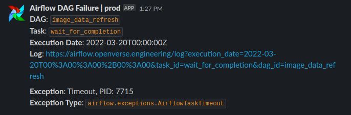Override default execution timeout for data refresh DAG sensors · Issue ...