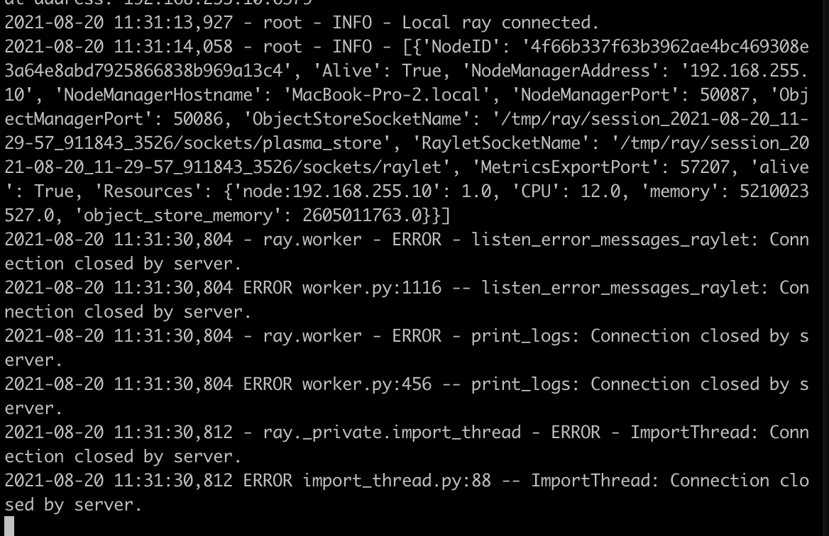 ray.init with address crashes process outside of cluster · Issue #17769 ...