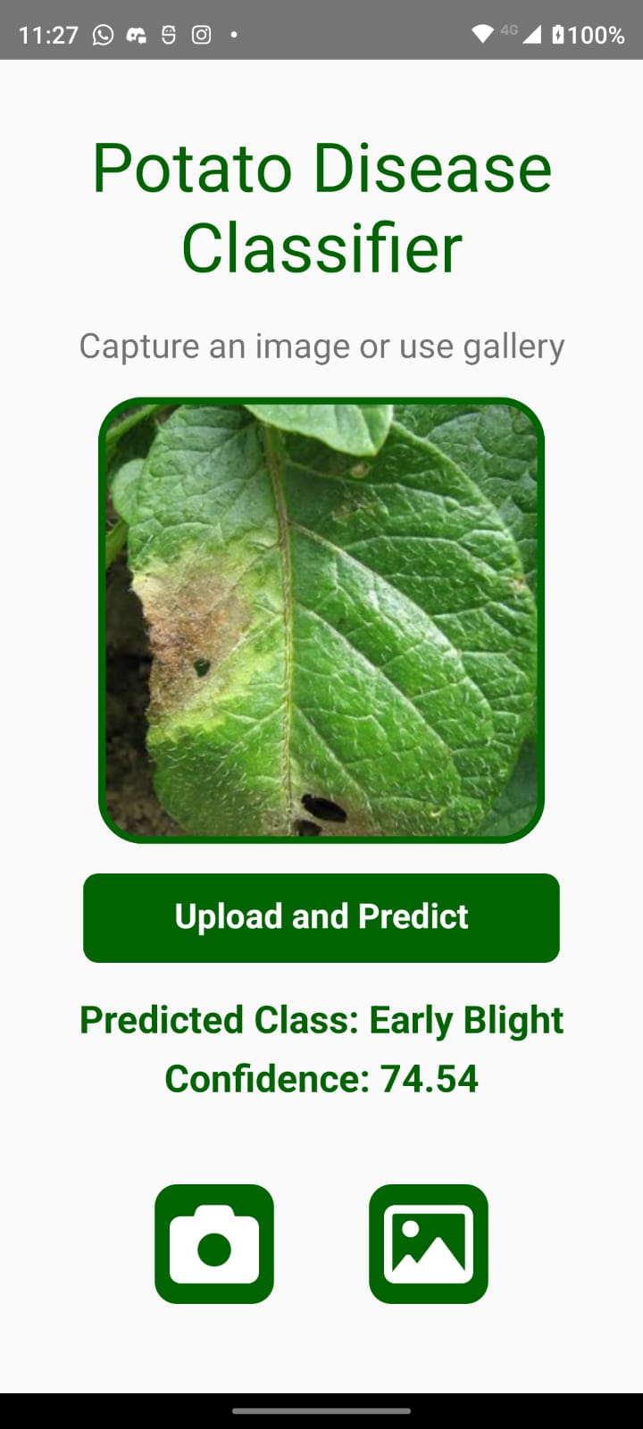 GitHub aradhyasakalley/PotatoDiseaseClassification A mobile app