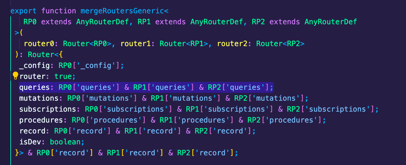 chore: get rid of `mergeRoutersGeneric` · Issue #3145 · trpc/trpc · GitHub