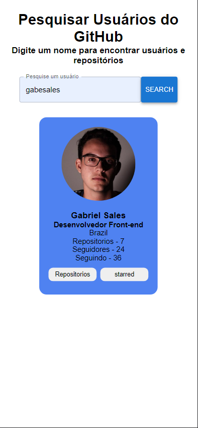 GitHub - GabeSales/desafio-github: This project had the purpose of ...