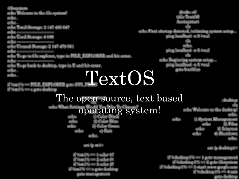 GitHub - Maknio/TextOS: The most modern text based micro operating ...