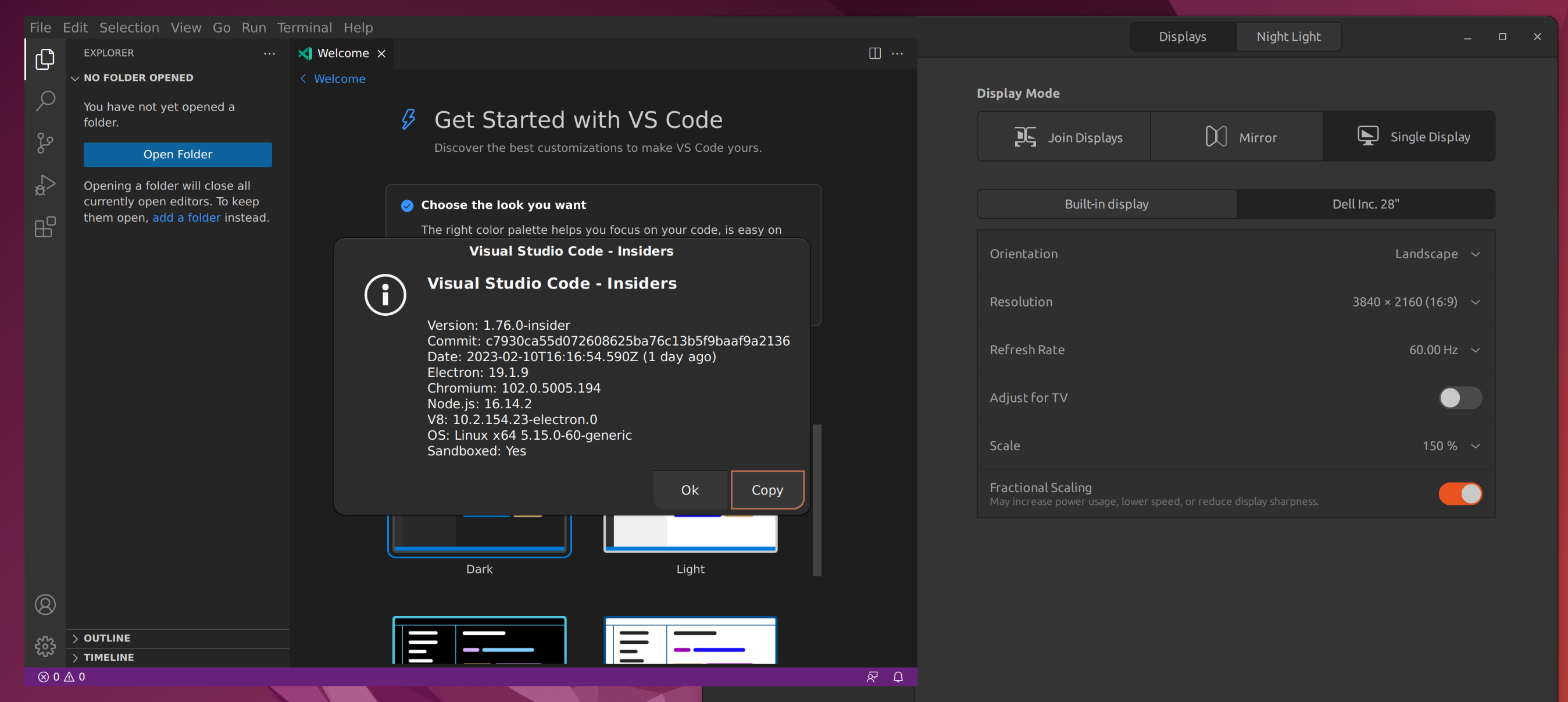 VS code is blurry if the right most (or second?) monitor is scaled ...