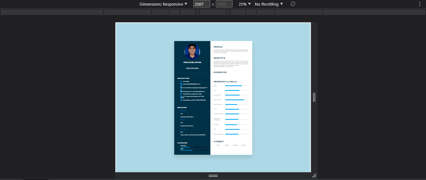 GitHub - PRIYANSHUSINGH2003/CV-Generator