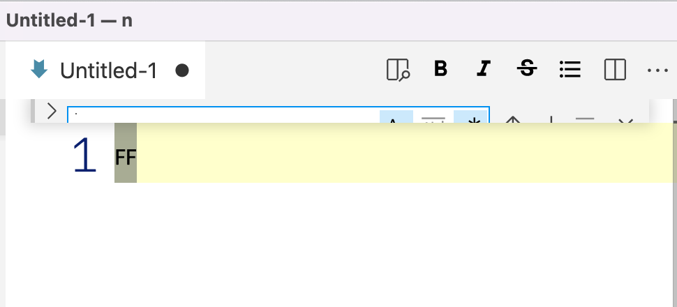 Character \u12 (New Page form feed character, "FF", "^l") in search ...